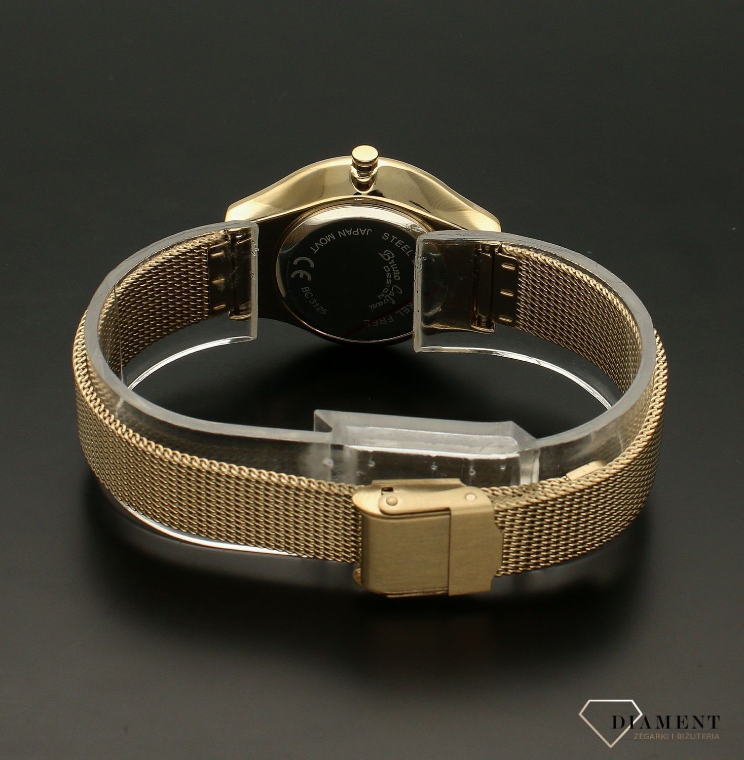 Zegarek damski na złotej bransolecie Bruno Calvani BC3125 GOLD SILVER (3).jpg